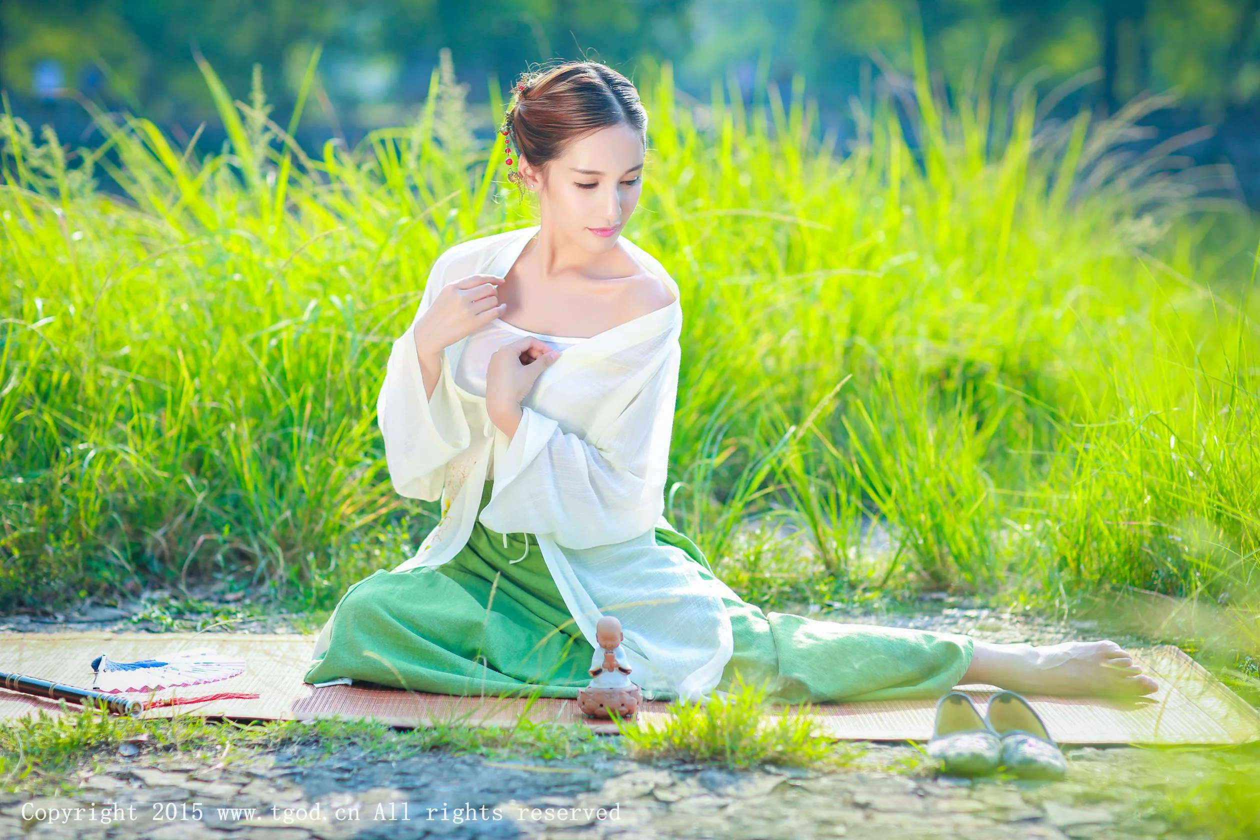 [TGOD đề cử Nữ thần] Nữ thần băng giá - Vẻ đẹp tươi tắn và cổ điển trong bộ ảnh Hanfu - 41